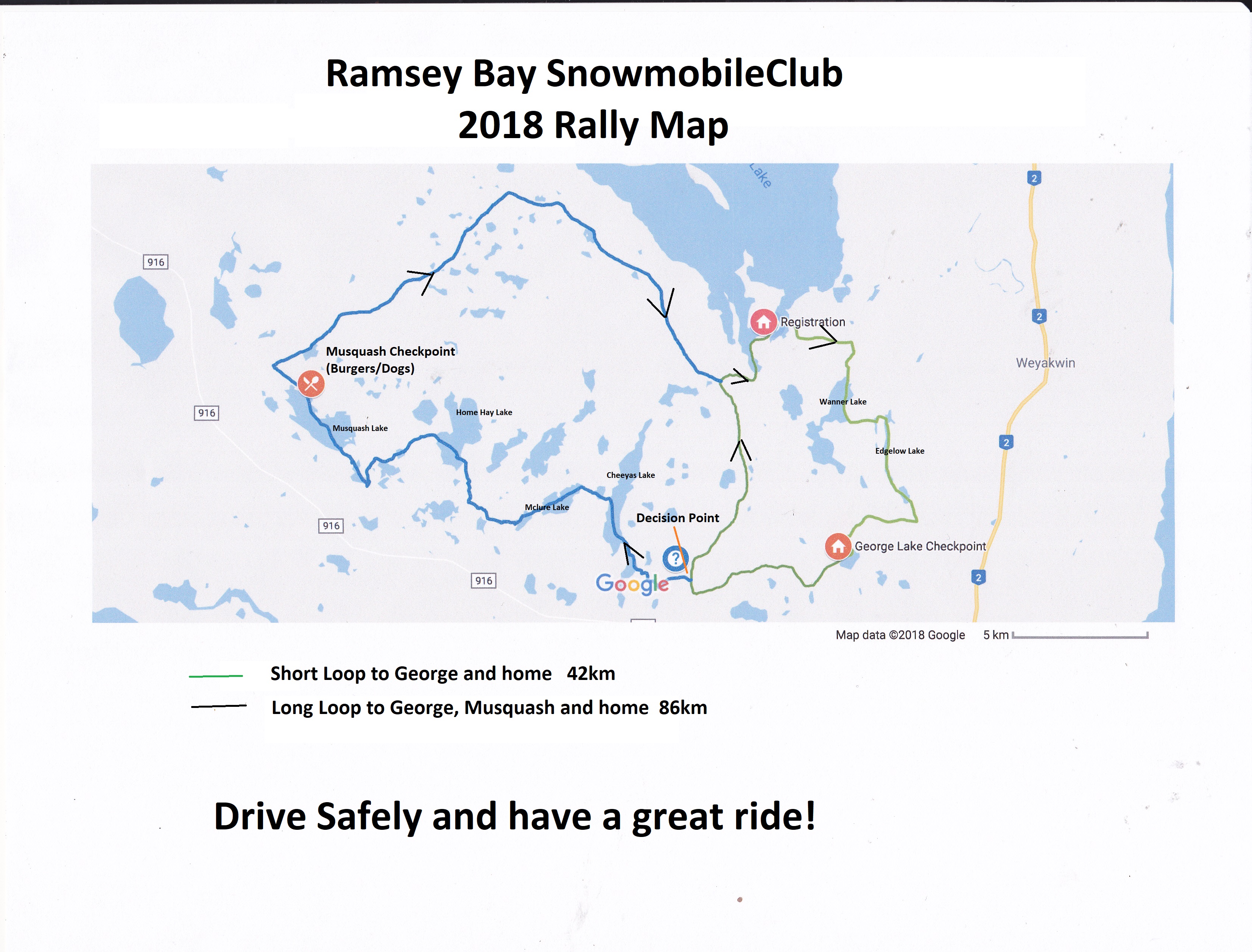 Ramsey Bay Snowmobile Club Weyakwin Lake, Sask
